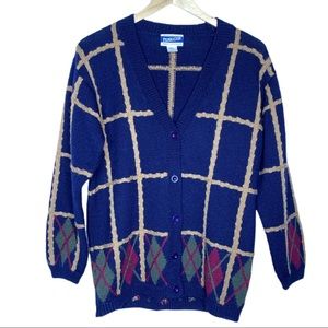 Pendleton Knockabouts Virgin Wool Cardigan Vintage
